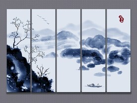 意境水墨裝飾畫