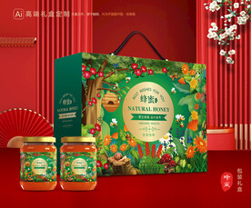 蜂蜜包裝 百花蜜禮盒