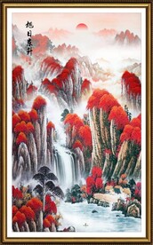 鸿运当头国画