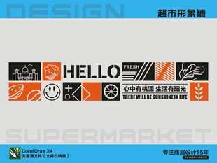 超市形象墻