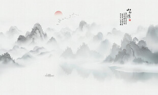 新中式寫意山水畫