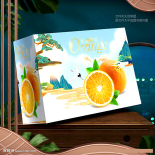 橙子包裝 臍橙禮盒