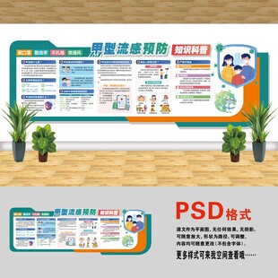 醫(yī)院文化墻 甲型流感