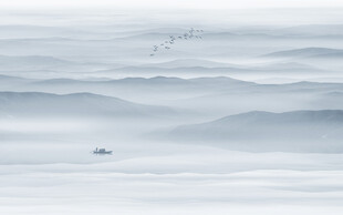 水墨山水風(fēng)景背景墻