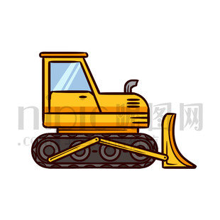 卡通工程车铲车