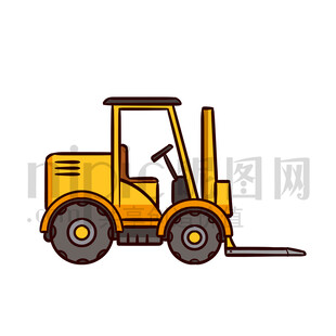 卡通工程車叉車