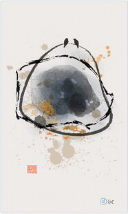 新中式輕奢抽象裝飾畫