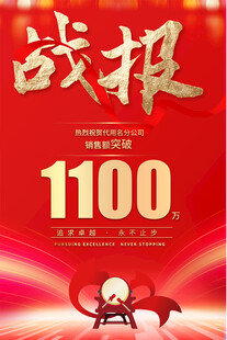 銷售戰(zhàn)報海報