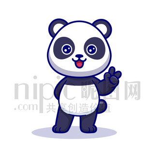 可愛卡通大熊貓