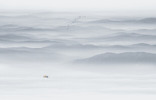 水墨山