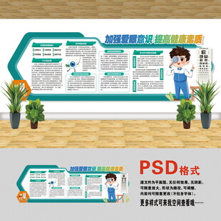 醫(yī)院文化墻 近視眼知識