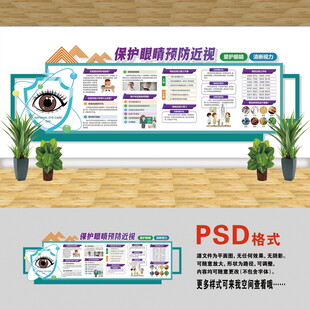 醫(yī)院文化墻 近視眼