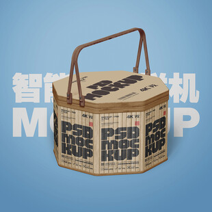 八角手提竹編禮盒樣機(jī)