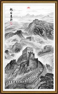 豎幅長城國畫