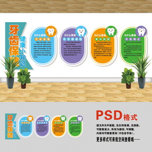 牙齒保健文化墻