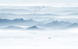 中國(guó)風(fēng)水墨山水畫