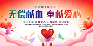 獻(xiàn)血宣傳展板