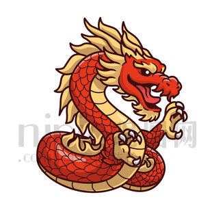 卡通中國龍形象
