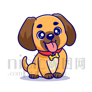 可愛小狗卡通形象