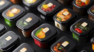 多樣即食餐盒展示