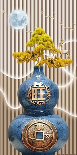 中式葫蘆擺件裝飾畫