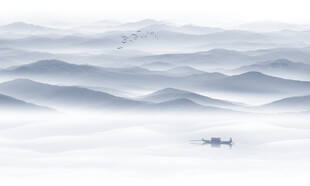 水墨山水風景畫