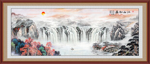 源远流长国画山水装饰画