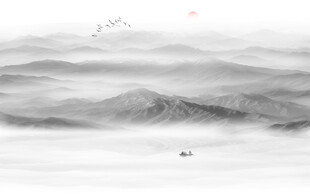 水墨山水画