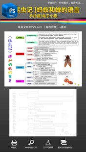 昆蟲記螞蟻和蟬的寓言思維導(dǎo)圖