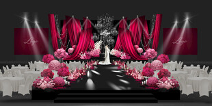 粉色系婚禮  