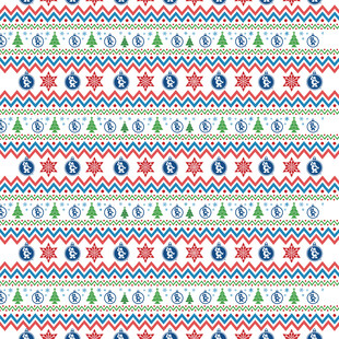 圣誕主題幾何圖案無縫背景