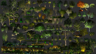 亮化設(shè)計(jì)素材 發(fā)光樹