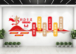 核心價(jià)值觀文化墻