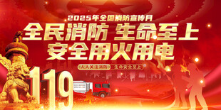 全民消防宣傳海報