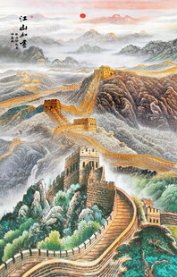 長城玄關裝飾畫