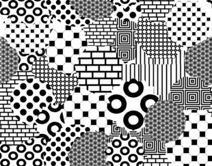 黑白幾何圖案抽象背景圖