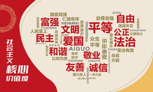 核心價(jià)值觀愛心文字矢量社區(qū)公益