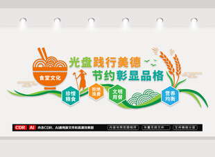 食堂餐廳文化墻