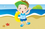 海边卡通儿童