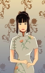 穿旗袍女孩