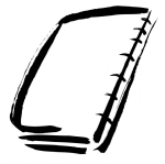 书本毛笔画