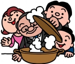 卡通人物聚餐漫画