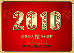 2010花纹金属立体字