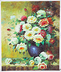 扫描花卉油画4（54厘米X65厘米）图片
