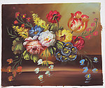 扫描花卉油画12（30厘米X25厘米）图片