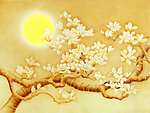 艺术玻璃 玉兰