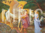 仙女油画