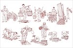 农村劳作