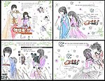 韩国素描卡通情侣封面