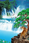 山水风景画分层模板